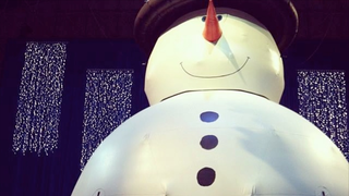 Massive Snowman Bouncy House Has a Giant Vagina for an Entrance